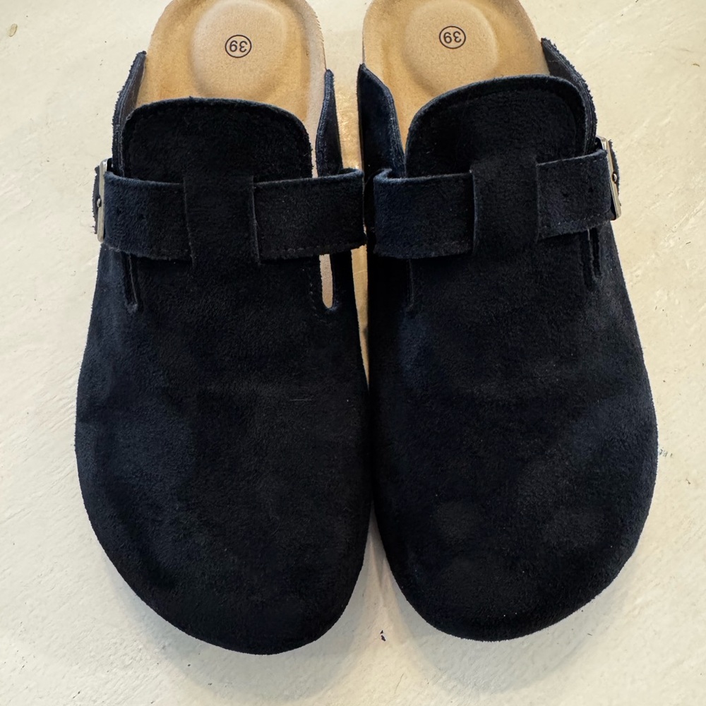 Black slip ons